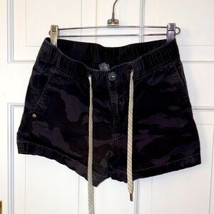Black Camouflage Women's Shorts